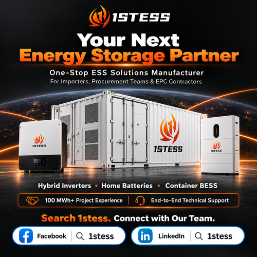 Latest company news about Βρείτε την 1stess στο Facebook & LinkedIn | Λύσεις αποθήκευσης ενέργειας