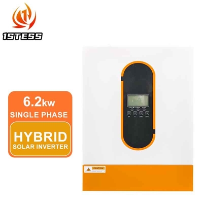 Καθαρό Σινικό Κύμα 6.2KW Υβριδικός Μετατροπέας 48V MPPT Τρόπος φόρτισης On/Off Grid Ηλιακός Μετατροπέας Υβριδικός