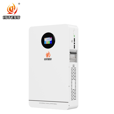 Lifepo4 25.6V Ηλιακή μπαταρία Inverter Υβριδική Ηλιακή Ενέργεια Τείχος τοποθετημένη μπαταρία 200Ah 5.12kwh Ηλιακή μπαταρία ιόντων λιθίου