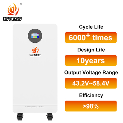 300Ah Ηλιακή μπαταρία λιθίου 15.36kWh Lifepo4 μπαταρία κινητή 51.2V Συστήματα αποθήκευσης ενέργειας στο σπίτι -20°C έως 55°C