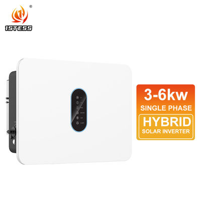 IP66 Μία φάση 360V 3kw 3.6kw 5kw 6kw Υβριδικός Ηλιακός Μετατροπέας Καθαρό Σινικό Κύμα On/Off Grid Διπλός MPPT 360V 4.6kw Ηλιακός Μετατροπέας