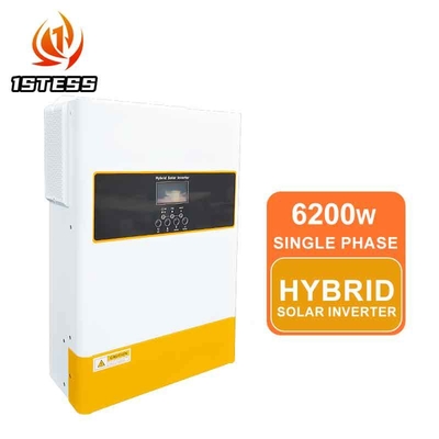 6.2kW Ενιαίο Φάση Ηλιακός Μετατροπέας 48V μπαταρία υψηλής τάσης MPPT Καθαρή προστασία κυμάτων sinus PC