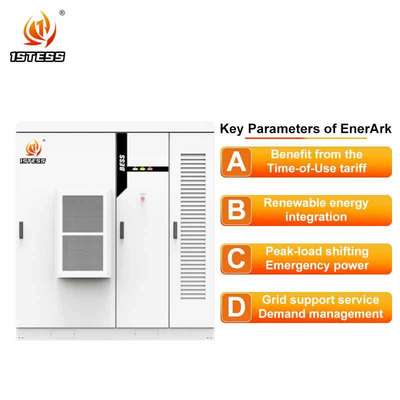 Βιομηχανικό θάλαμο αποθήκευσης ενέργειας LiFePO4 400V 50Hz IP55