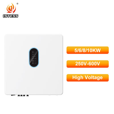 Υβριδικός ηλιακός μετατροπέας καθαρού ημιτονοειδούς κύματος Τριφασικός On/Off Grid MPPT IP65 250V-600V 5kw 6kw 8kw 10kw με προστασία Anti Islanding