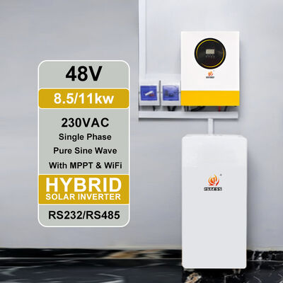 8500W 48V μπαταρία καθαρό κυματιστήριο κύμα MPPT Ηλιακός μετατροπέας Χωρίς υποστήριξη μπαταρίας 140A φορτιστή